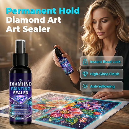 💎✨ Diamond Art Sealer Spray – Locks Beads, Glossy Finish, Fast‑Drying &amp; Long‑Lasting