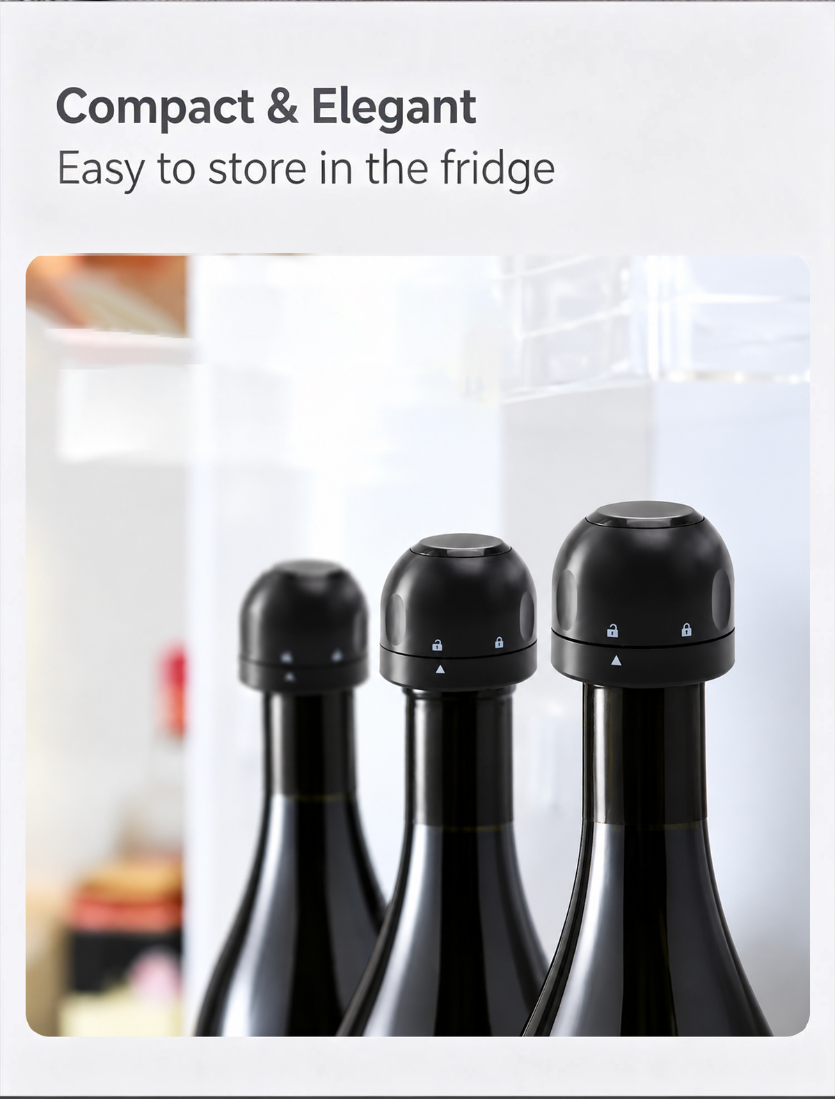 💥🔥 Silicone-sealed Wine, Beer and Champagne Stopper