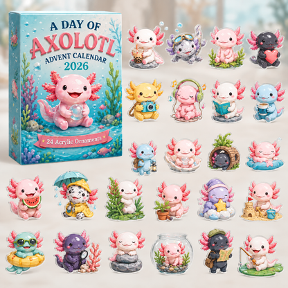 ✨CHRISTMAS KICKOFF - A Day Of Axolotl Advent Calendar 2026 【The product is made of 2D acrylic.】