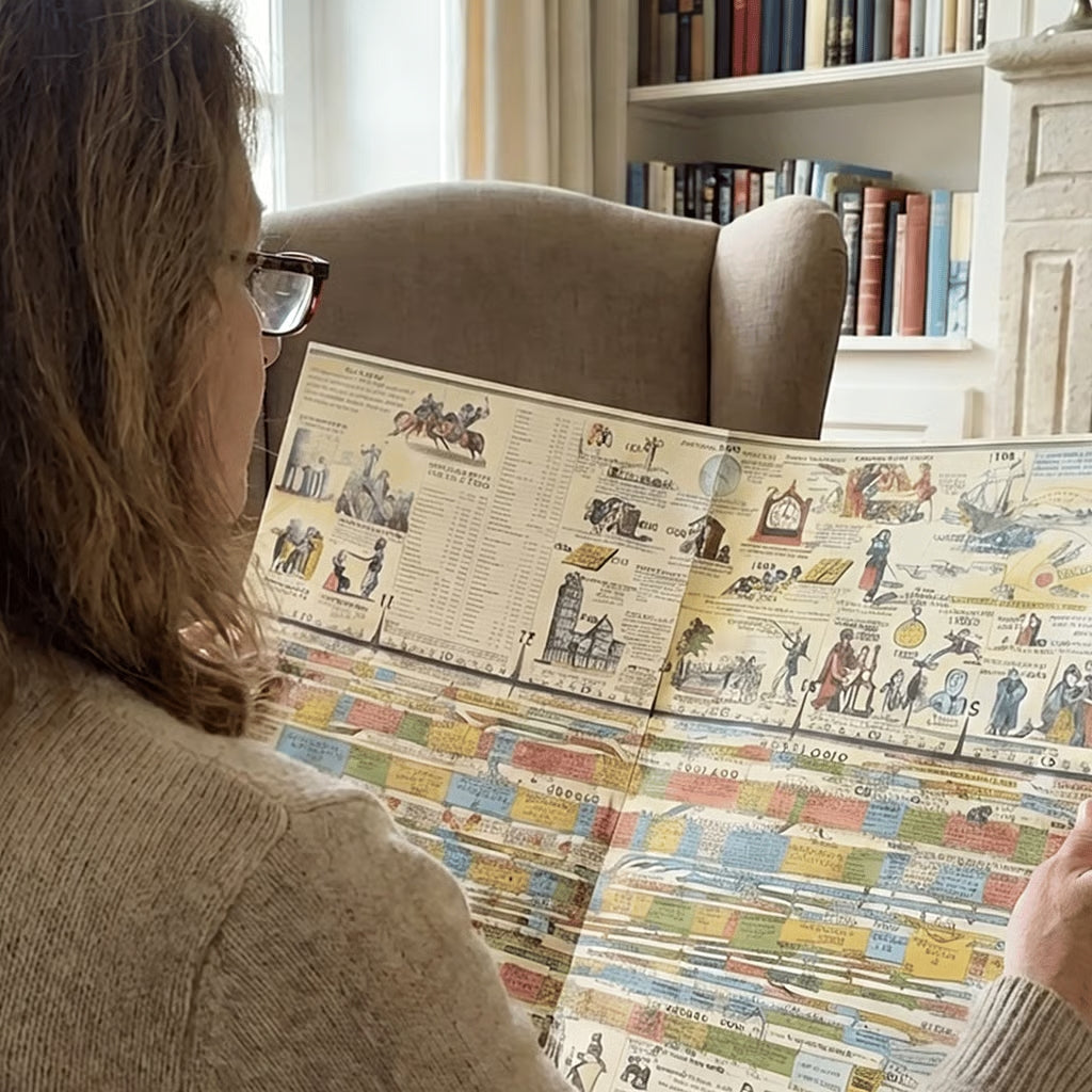 📜Foldable Adams Time Chart Map 2.0 — See 6,000 Years Instantly