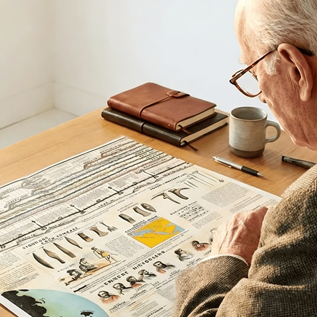 📜Foldable Adams Time Chart Map 2.0 — See 6,000 Years Instantly