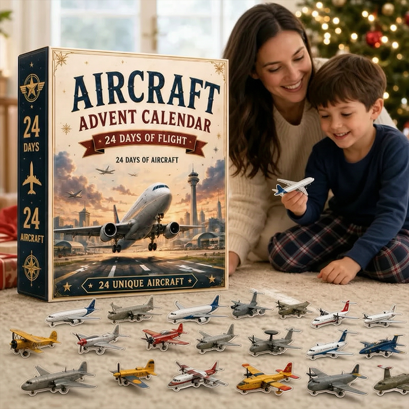 ✈️ Aircraft Advent Calendar 2026 | 24 Days of Flight with 24 Unique Miniature Airplanes, Jets & Aviation Collectibles 🎄🎁