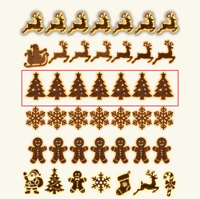 🎄Light‑Up Christmas Wall Decor, 7‑Piece Decoration Set, 6 Design Options