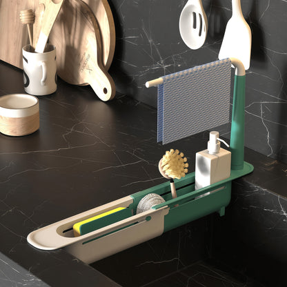 Telescopic Sink Storage Rack✨