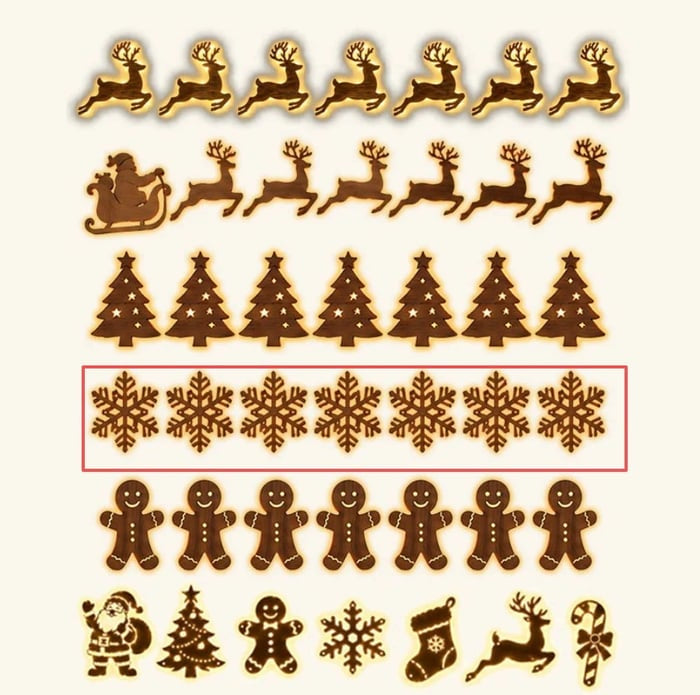🎄Light‑Up Christmas Wall Decor, 7‑Piece Decoration Set, 6 Design Options