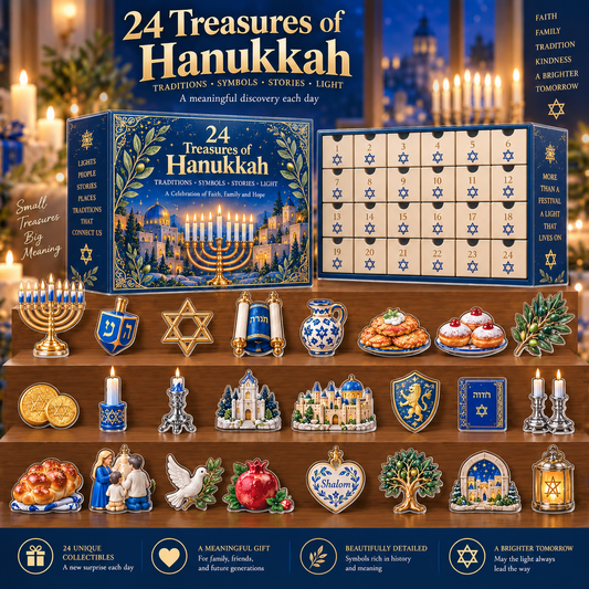 24 Treasures of Hanukkah – Traditions, Symbols & Light Countdown Calendar