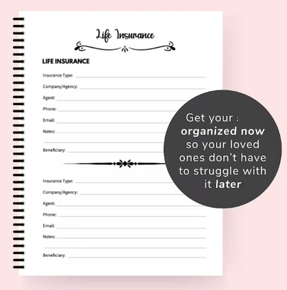 🔥I'm Dead, End Of Life Planner🔥