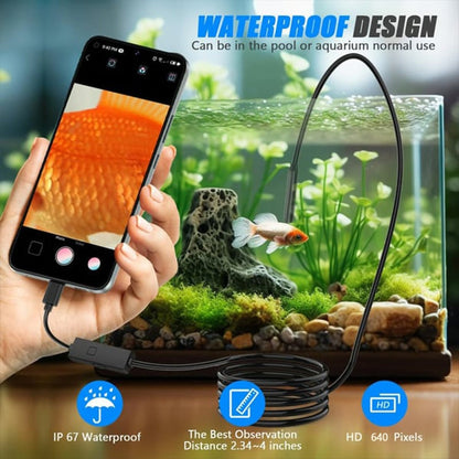 🔎 Plug-and-play endoscope camera – Compatible with Android, iPhone and iPad for direct connection