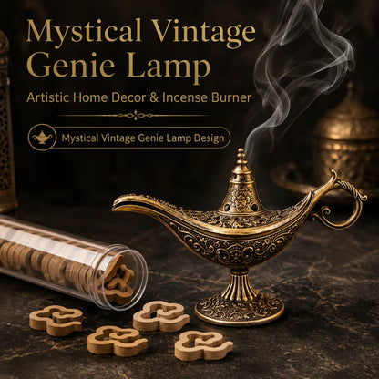 🔥Vintage Aladdin Genie Lamp Incense Holder