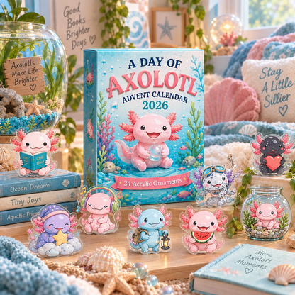 ✨CHRISTMAS KICKOFF - A Day Of Axolotl Advent Calendar 2026 【The product is made of 2D acrylic.】