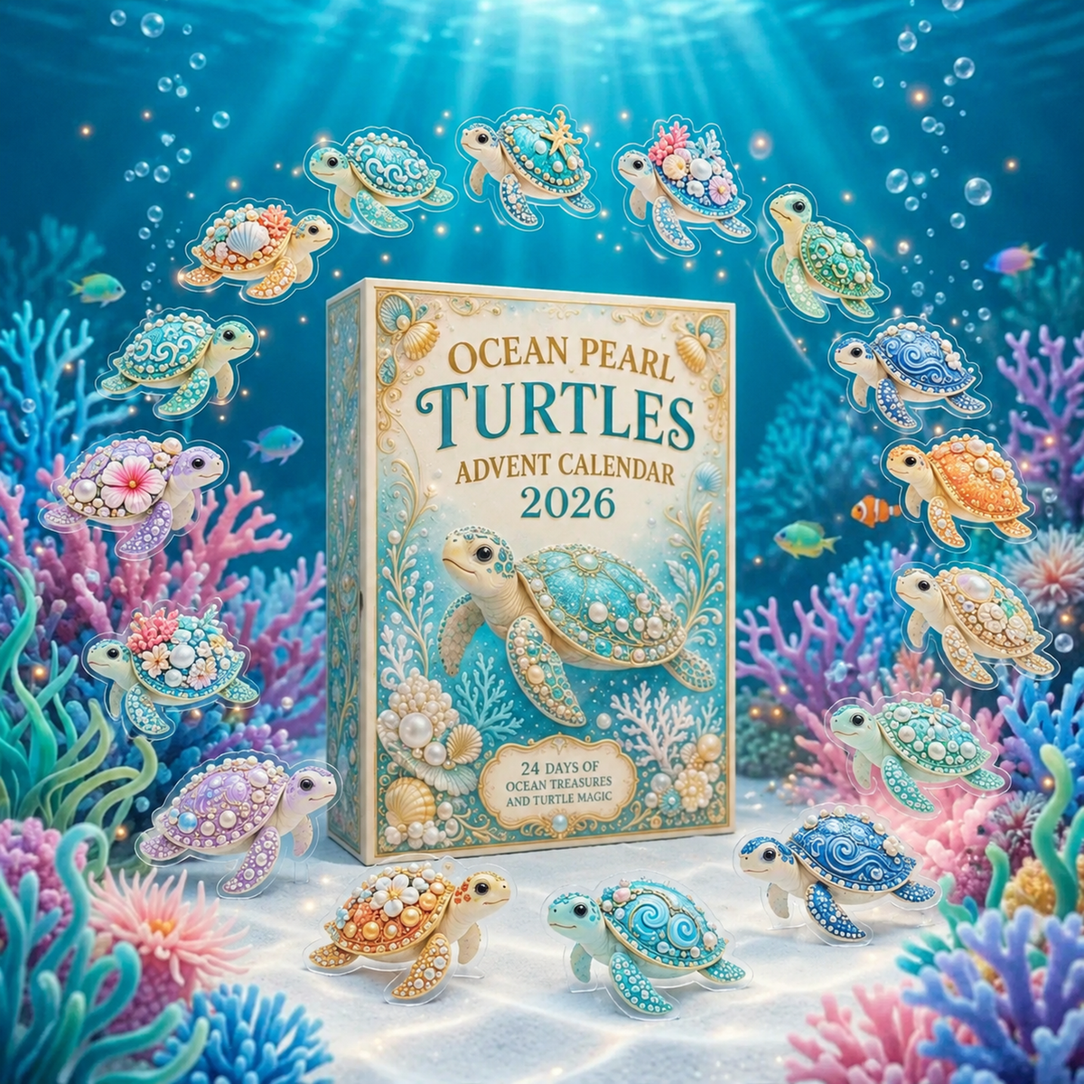 🐢 Ocean Pearl Turtles Advent Calendar 2026