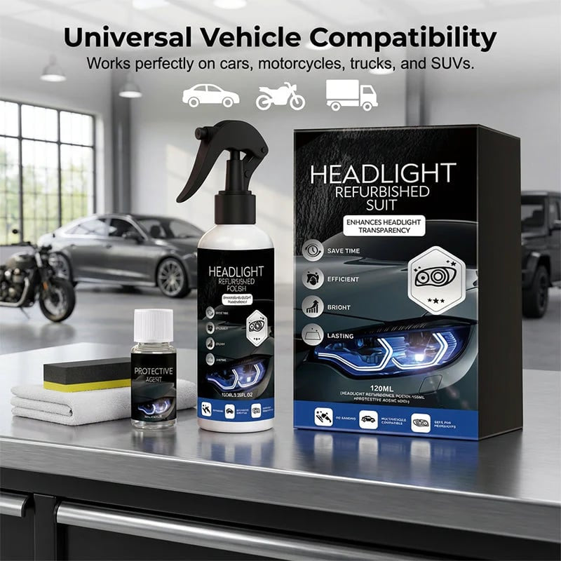 Professional Car Headlight Restoration Kit