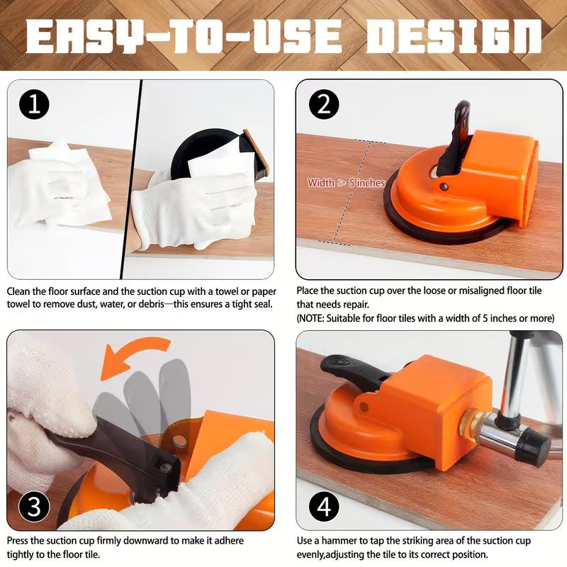 Floor gap fixer tool usage instructions