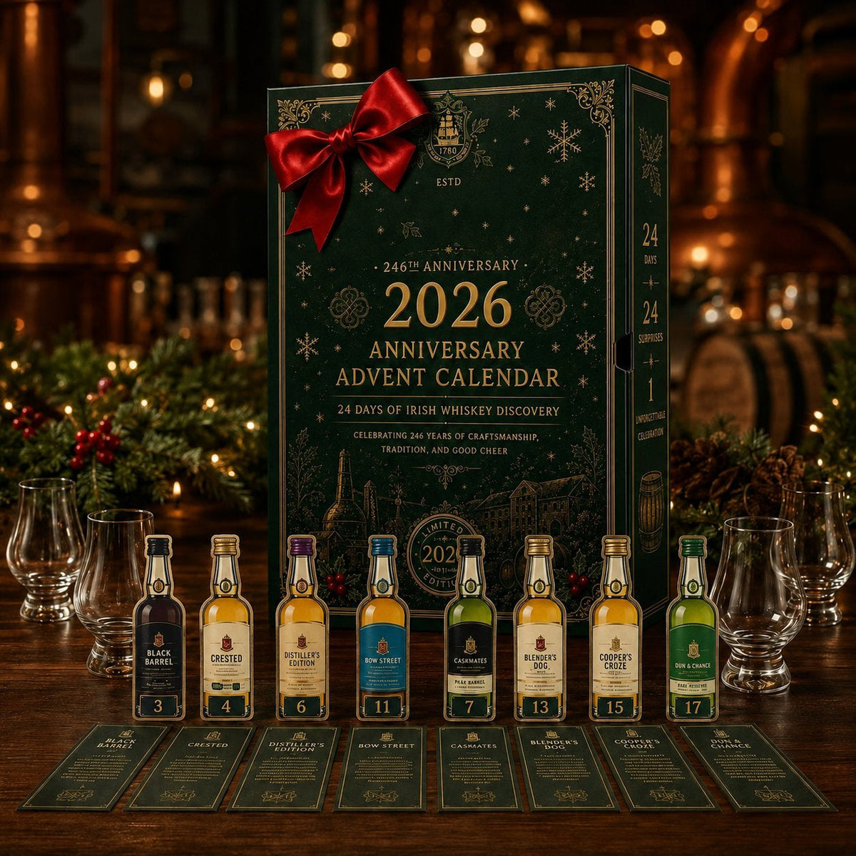 ❄️246th Anniversary 2026📅24D Advent Calendar 24 Days of Irish Whisky Discoveries