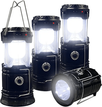 Collapsible LED Camping Lanterns Lightweight Waterproof Solar