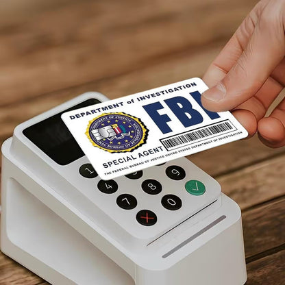 🔥Secret Agent Card Skins Kit: FBI/ICE Designs • Cosplay & Gift Stickers