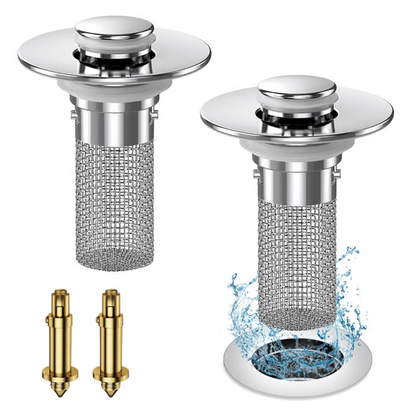 🔥Universal 2-in-1 Pop-Up Drain Stopper