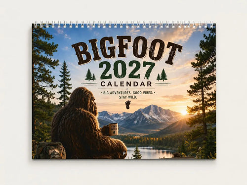 🦶Bigfoot 2027 Calendar - Funny Sasquatch Wall Calendar