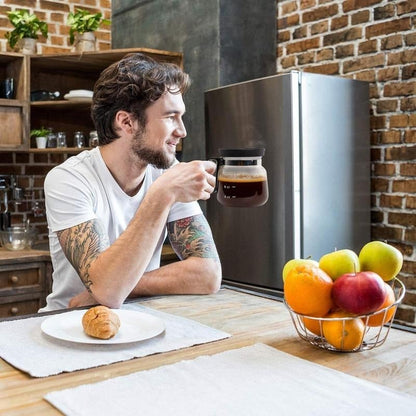 💕49% OFF💖☕ 16 Oz Glass Coffee Mug – Coffee Pot Style