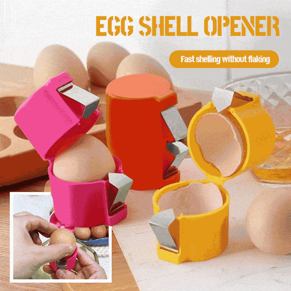 🎊Stainless Steel Egg Opener – Crack, Cut, and Separate Eggs Easily🍳
