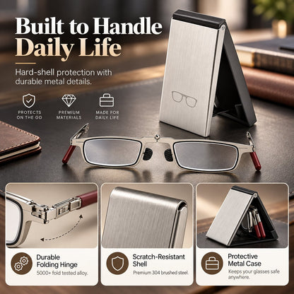 ✨ Weightless Folding Readers in a Sleek Metal Vault | Read Anywhere 📖
