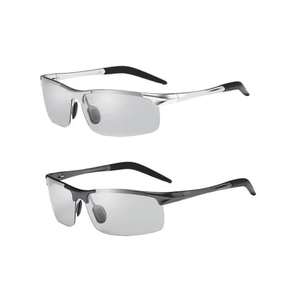 New-Photochromic Sunglasses with Anti-glare Polarized Lens