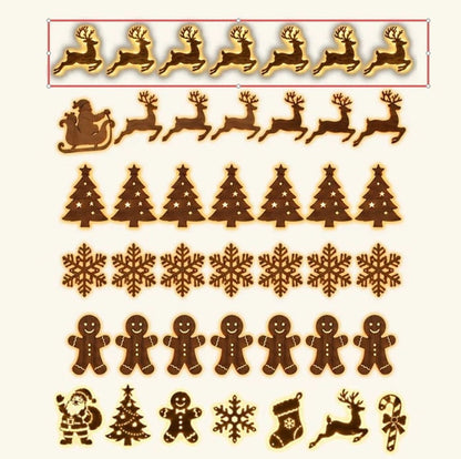 🎄Light‑Up Christmas Wall Decor, 7‑Piece Decoration Set, 6 Design Options