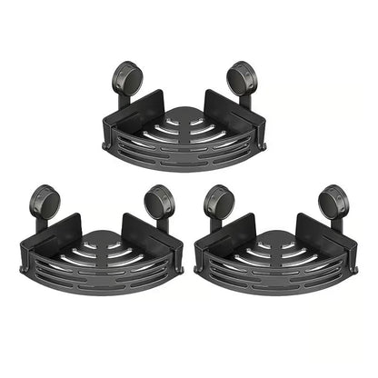 Triangle Suction Cup Shower Caddy ✨No Drill Wall Mount Bathroom Corner Storage Basket