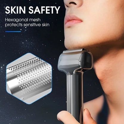 🪒Men's Rechargeable Foil Electric Shaver – Efficient Close Shaving, Cordless Portable Wet & Dry Beard Razor for Daily Grooming