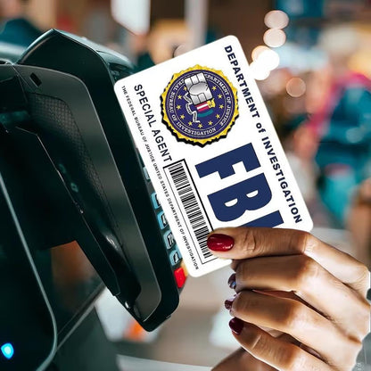 🔥Secret Agent Card Skins Kit: FBI/ICE Designs • Cosplay & Gift Stickers