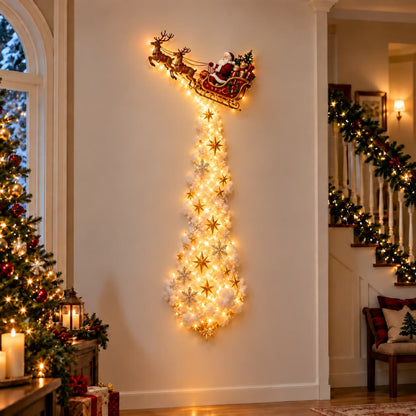Illuminated Christmas wall decoration Magical Christmas path – Festive light decoration with 10 Christmas motifs