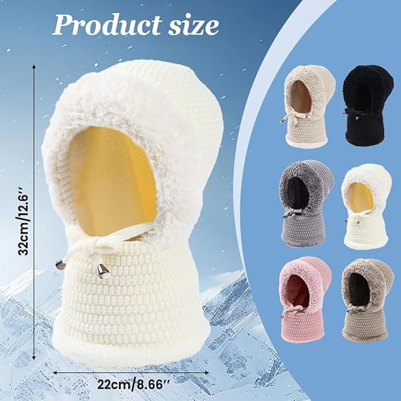 Stay Cozy and Stylish This Winter ❄️✨3 in 1 Beanie Hat For Women