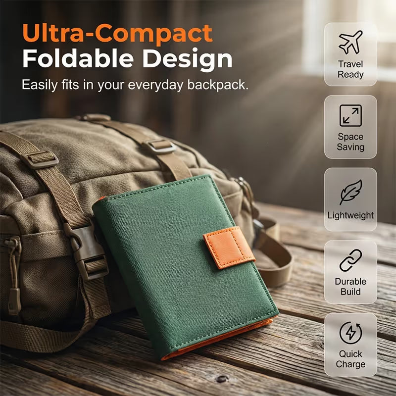 ✨Portable Solar Panel – Foldable, USB Charging🎒