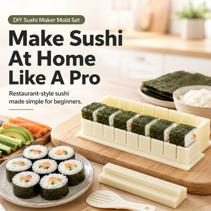 🍣 Sushi Maker Mold – Perfect Homemade Rolls Made Easy