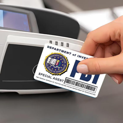 🔥Secret Agent Card Skins Kit: FBI/ICE Designs • Cosplay & Gift Stickers