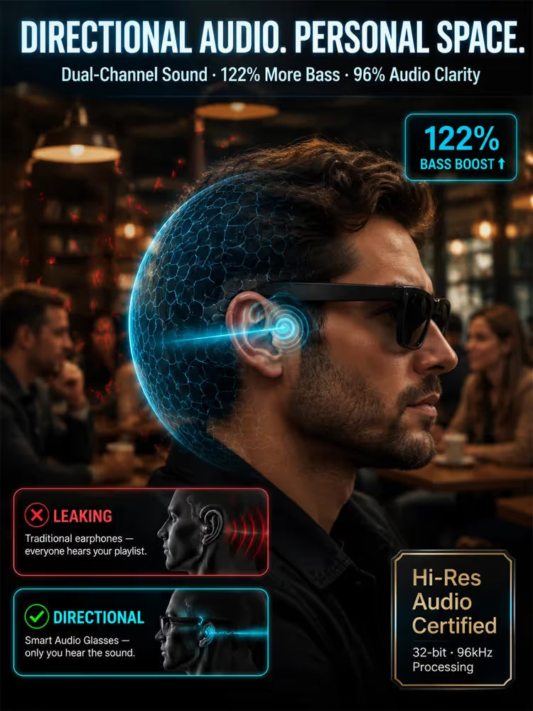 Smart AI Bluetooth Glasses