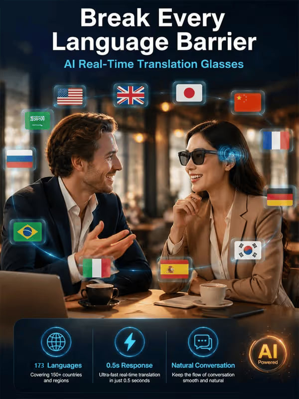 Smart AI Bluetooth Glasses