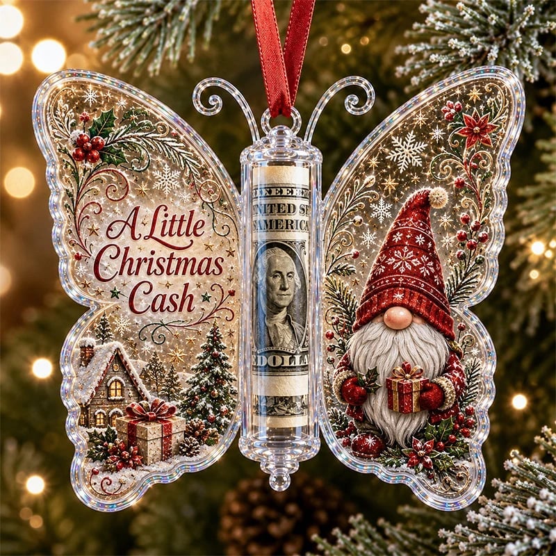 🦋💵 Christmas gift with butterfly decoration – Money holder for Christmas as a memento 🎄✨