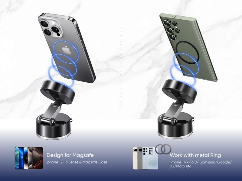 🔥Vacuum Magnetic Phone Stand - Strong Magnet
