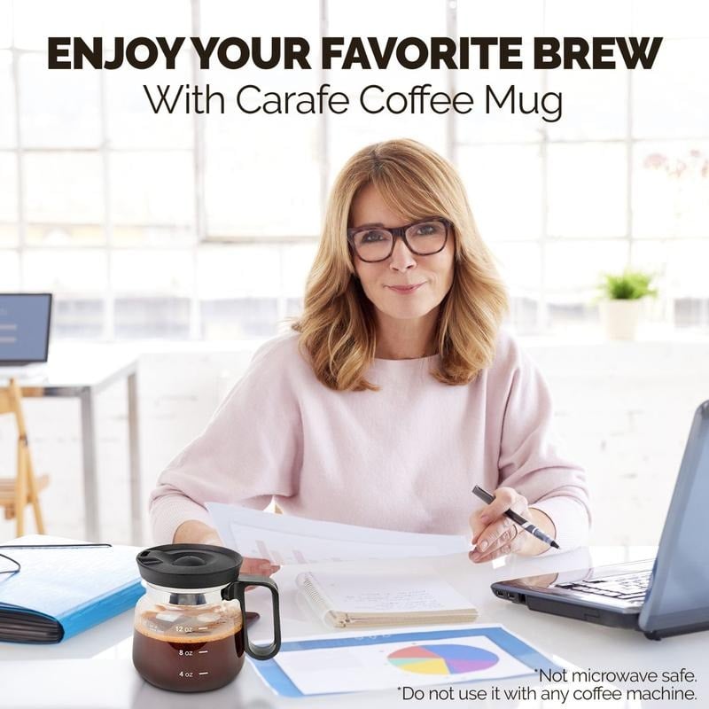 💕49% OFF💖☕ 16 Oz Glass Coffee Mug – Coffee Pot Style