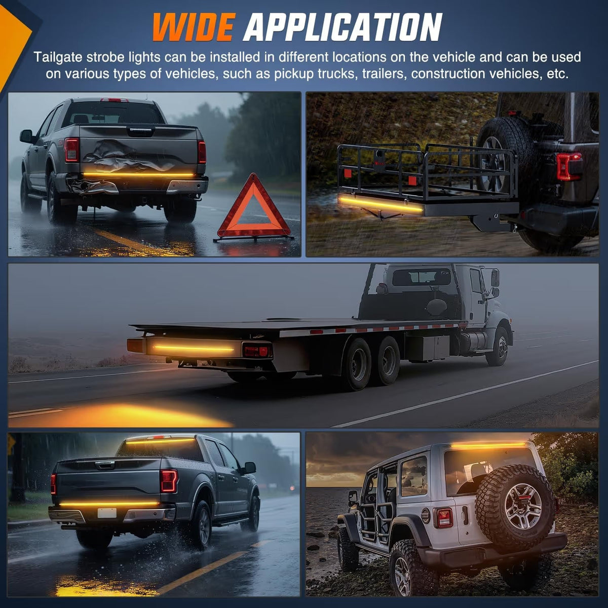🎁LED Tailgate Lights, Turn Signals And Driving And Reversing Lights