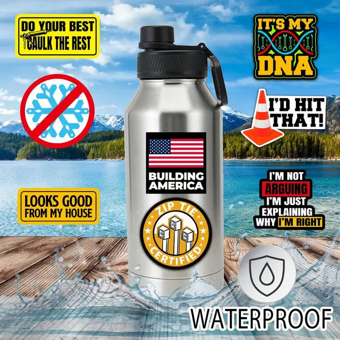 🔥2026 Summer Sale - 150Pcs Blue Collar Funny Stickers 👷‍♂️