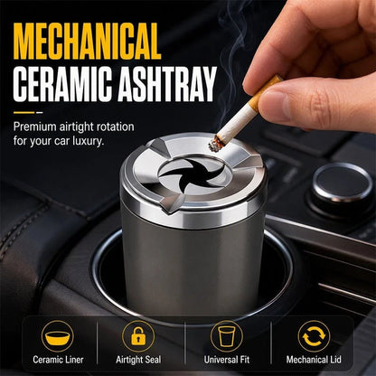 🛡️Rotating Car Ashtray With Ceramic Lining
