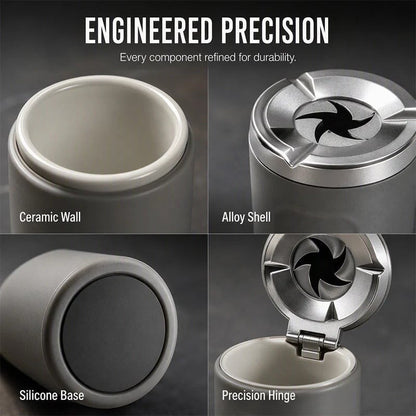 🛡️Rotating Car Ashtray With Ceramic Lining