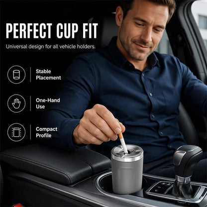🛡️Rotating Car Ashtray With Ceramic Lining