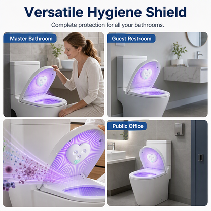 🚽🔥🔥Smart UVC Toilet Sterilizer Light‑Motion Sensor Toilet Bowl Sanitizer Lamp, IPX4 Waterproof Rechargeable UVC Disinfection Device for Bathroom Toilet, Eliminates 99.9% Bacteria for Household Sanitation
